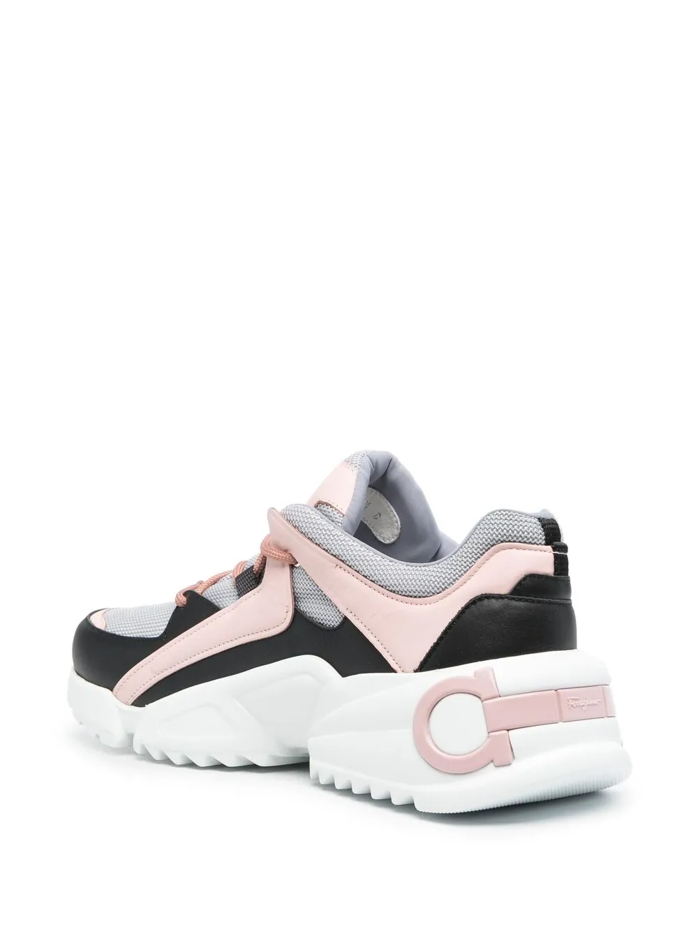  Ferragamo Sneakers Mit Einsätzen   Rosa 