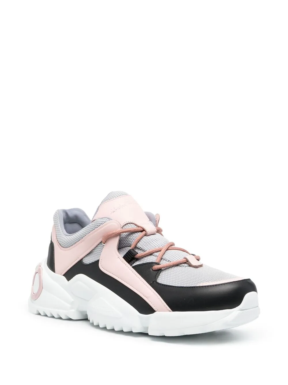  Ferragamo Sneakers Mit Einsätzen   Rosa 
