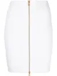 Image 1 of Balmain front zip ribbed mini skirt