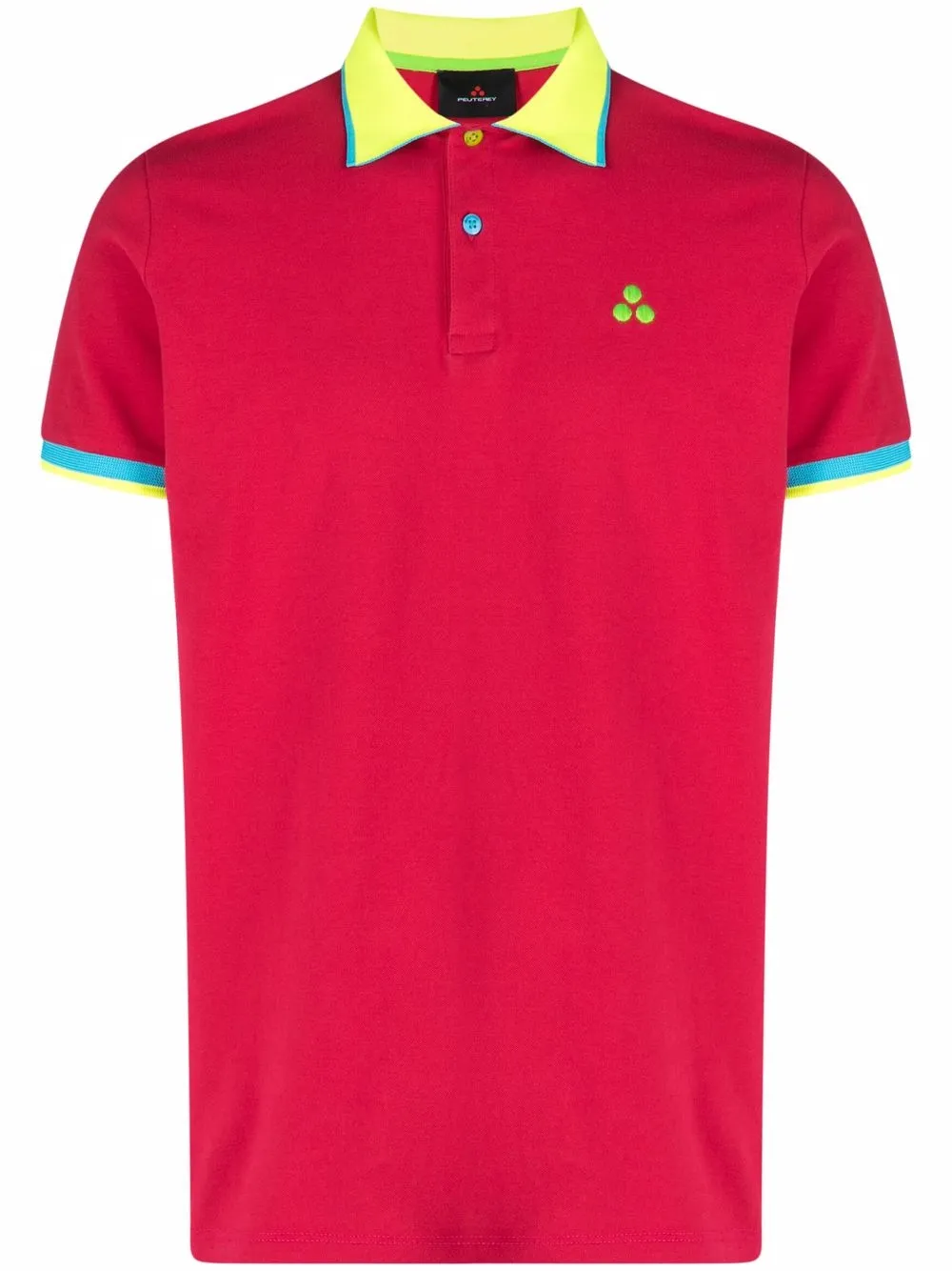 PEUTEREY COLOUR-BLOCK POLO SHIRT