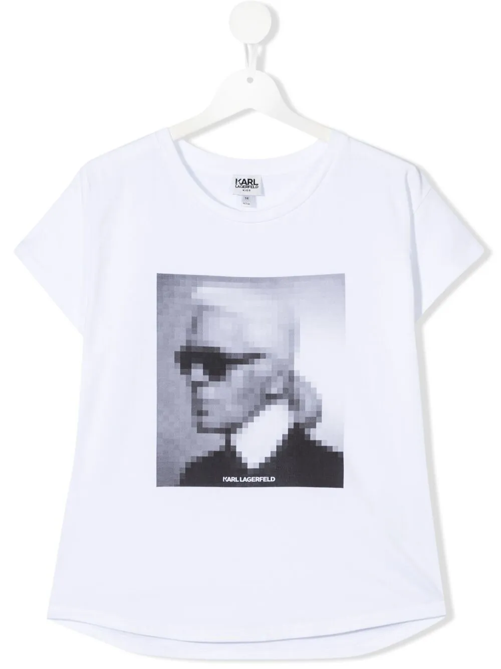 

Karl Lagerfeld Kids playera con estampado Karl - Blanco