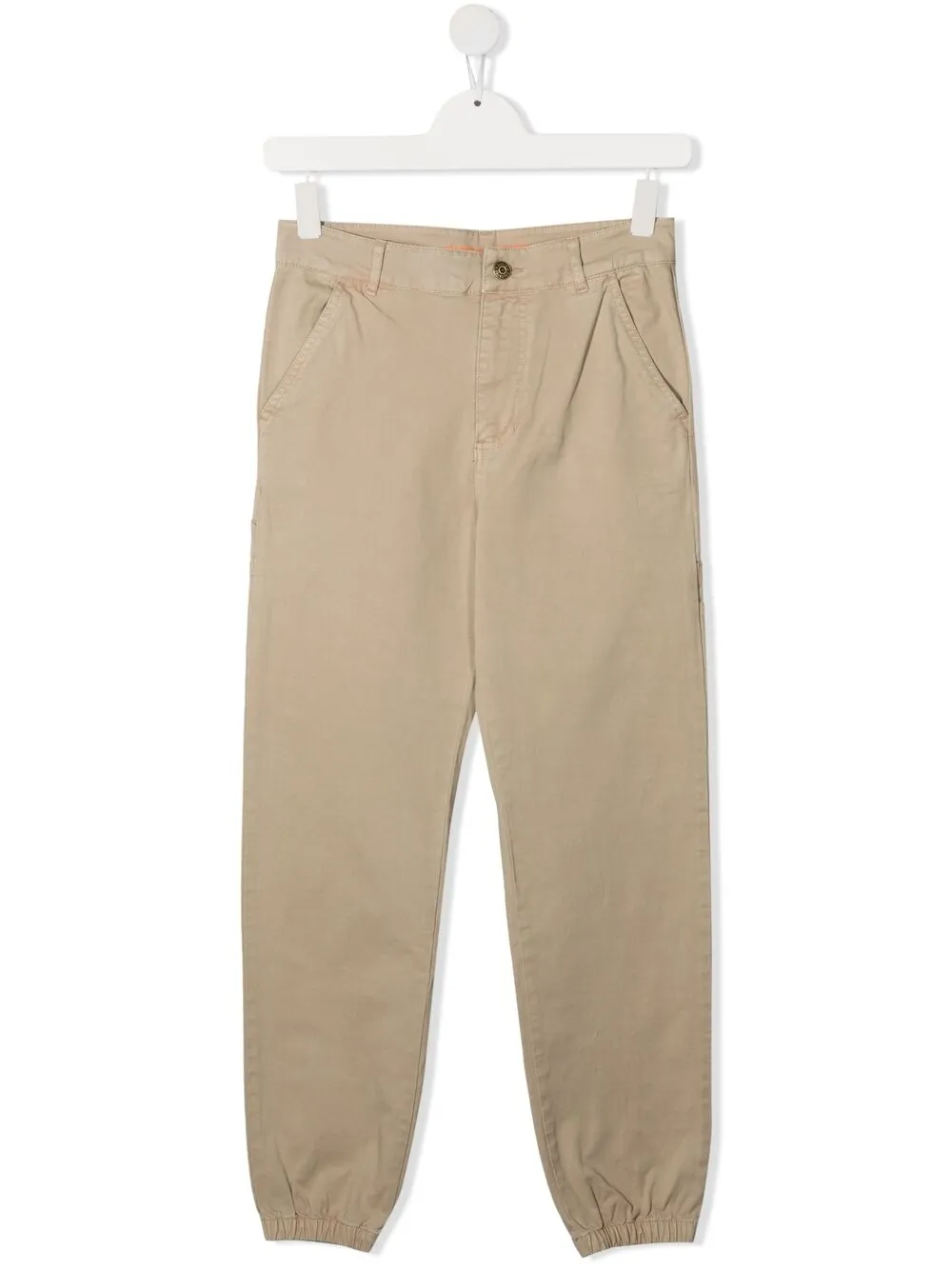 Zadig & Voltaire Teen Stretch-cotton Cargo Trousers In Neutrals