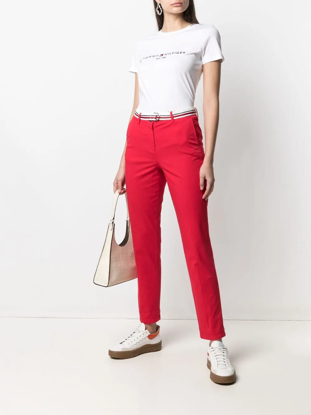 фото Tommy hilfiger узкие брюки средней посадки