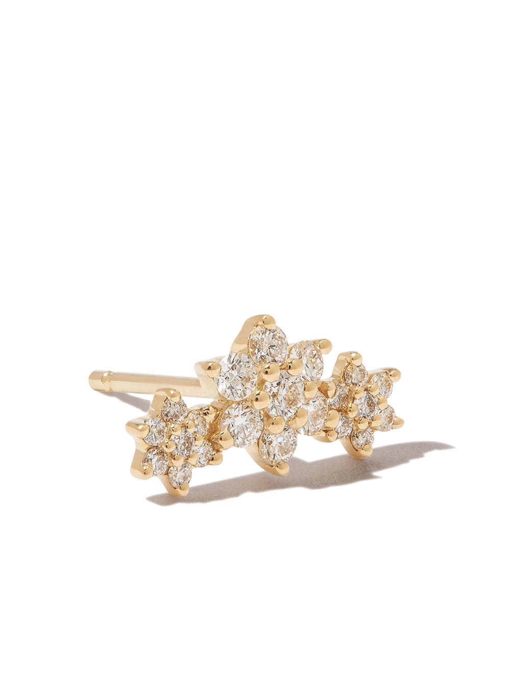 Image 2 of MARIA TASH 18kt yellow gold Flower Garland diamond single earring