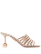 Imagem 1 de Aquazzura Sandália Le Parisien metálica com aplicações