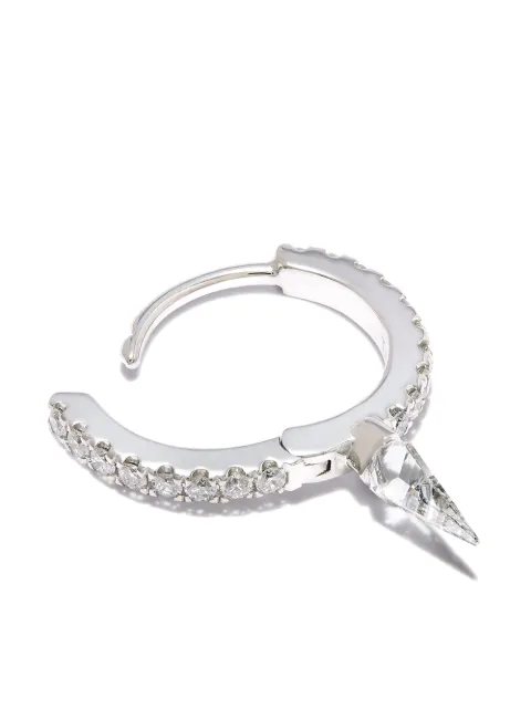 MARIA TASH 18kt white gold 8mm Short Spike earring