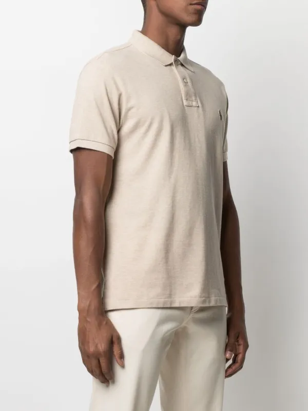 Polo Ralph Lauren logo-embellished Polo Shirt | Neutrals | FARFETCH