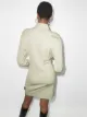 Off-White Kleid mit Polokragen
