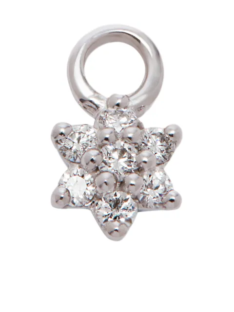 MARIA TASH dije Flower en oro blanco de 18kt