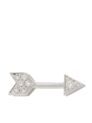 MARIA TASH 18kt White Gold Arrow Stud Earring Farfetch