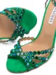 Imagem 2 de Aquazzura Sandália Tequila de camurça com salto de 105mm