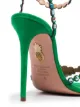 Aquazzura Sandália Tequila de camurça com salto de 105mm