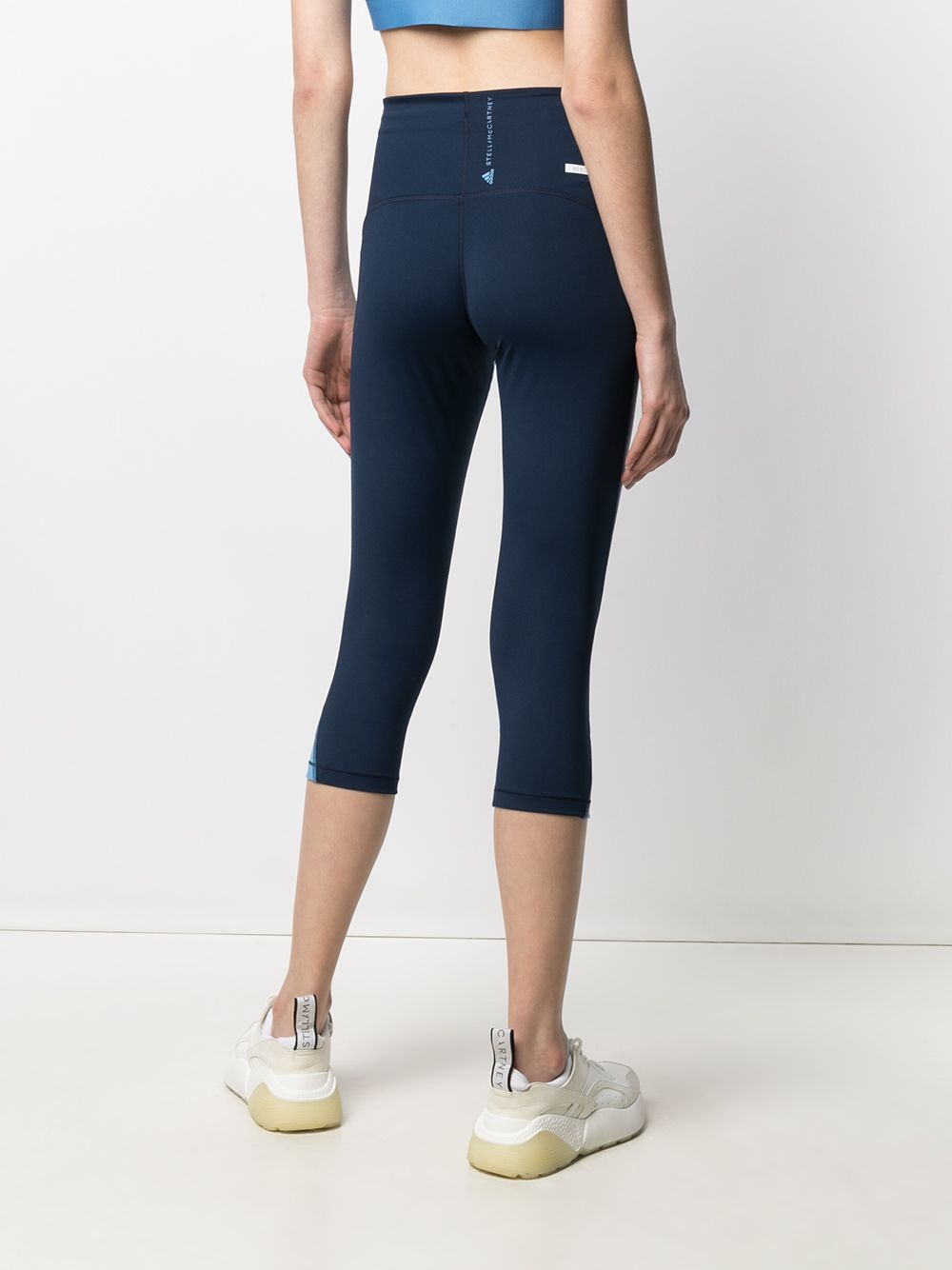фото Adidas by stella mccartney укороченные брюки с контрастными вставками