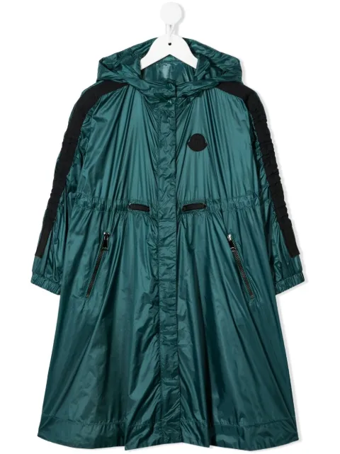 Moncler Enfant logo-patch rain coat