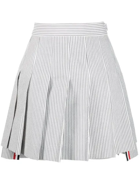 Thom Browne pinstriped pleated mini skirt