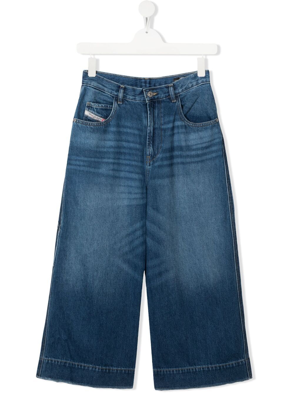 Diesel Teen Wide-leg Jeans In Blue