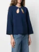 Stella McCartney cut-out detail knitted blouse