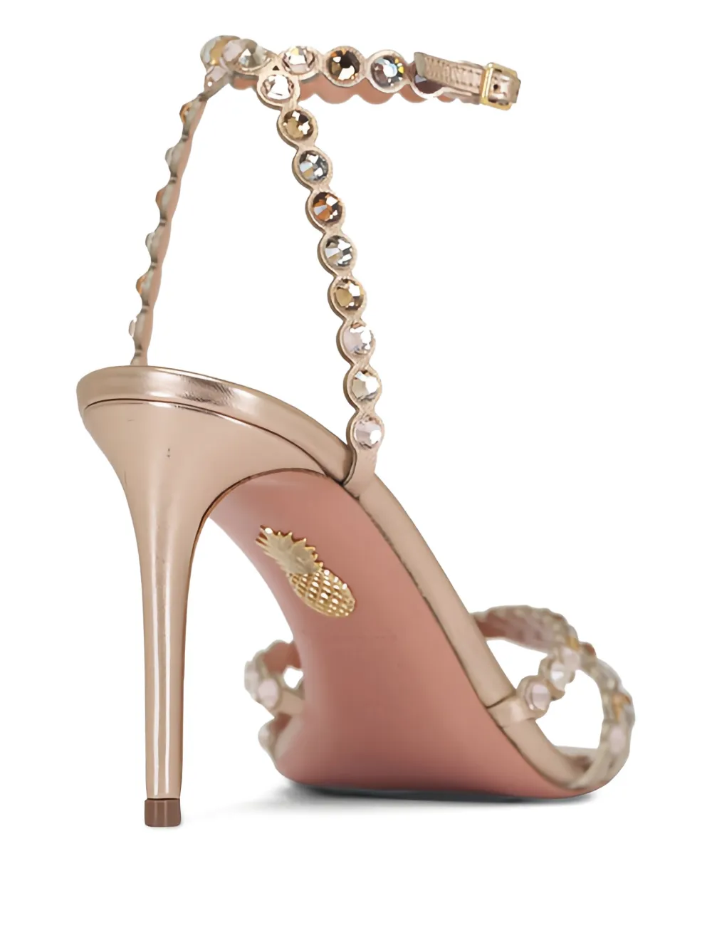 Aquazzura Tequila stiletto sandalen Goud