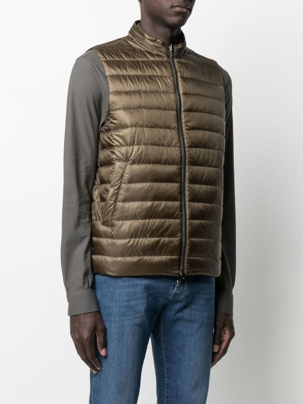 reversible puffer gilet