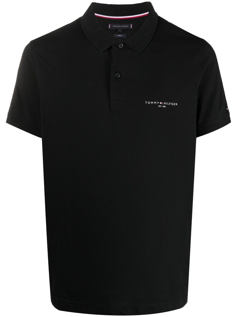 Tommy Hilfiger Poloshirt met logoprint Zwart