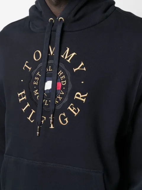 Hilfiger Icon Tommy Icons Logo Embroidery Hoody Multi-Flag
