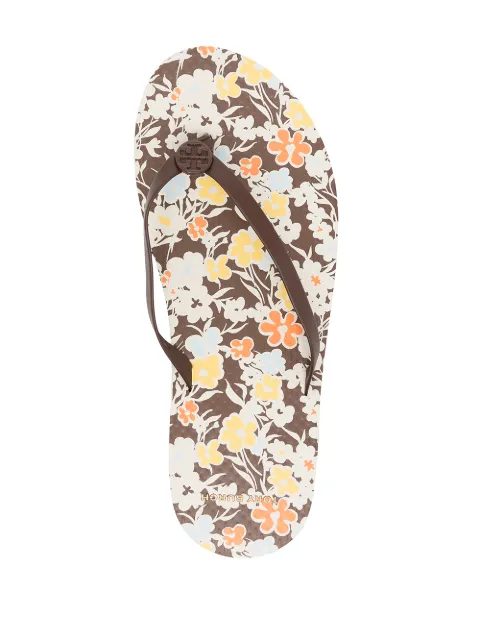 Tory Burch Floral Print Flatform Flip Flops - Farfetch