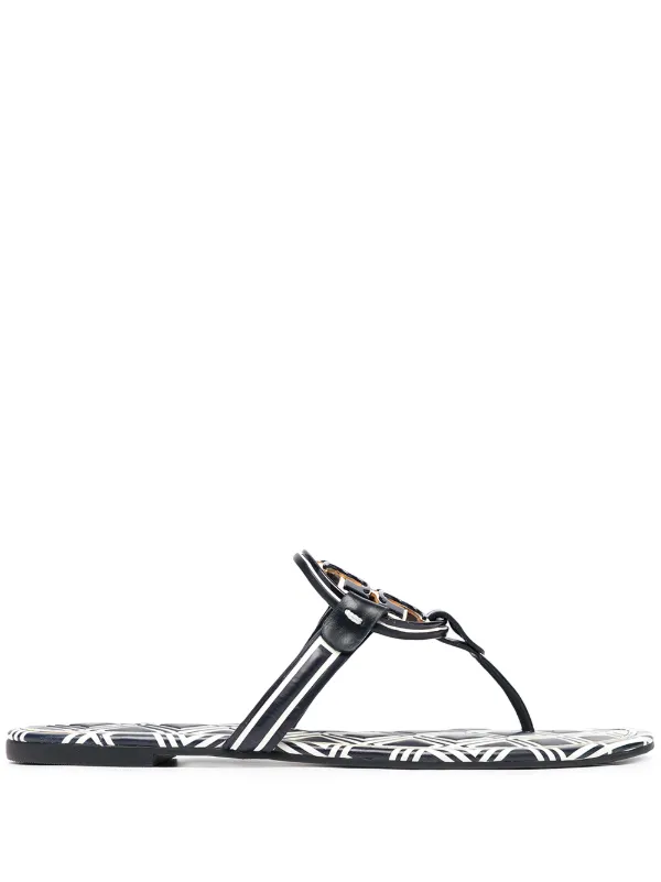 tory burch blue flip flops