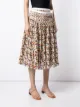 Tory Burch pleated tie-wrap skirt