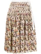 Image 1 of Tory Burch pleated tie-wrap skirt