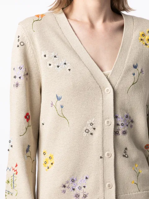 tory burch floral cardigan