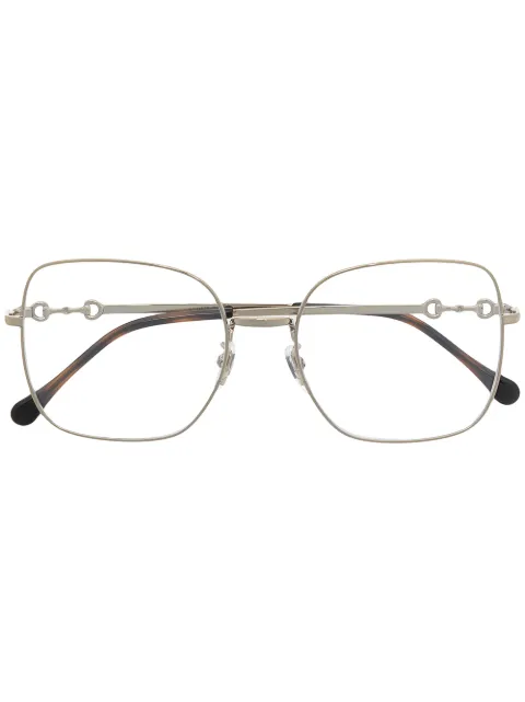 Gucci Eyewear Horsebit square-frame glasses