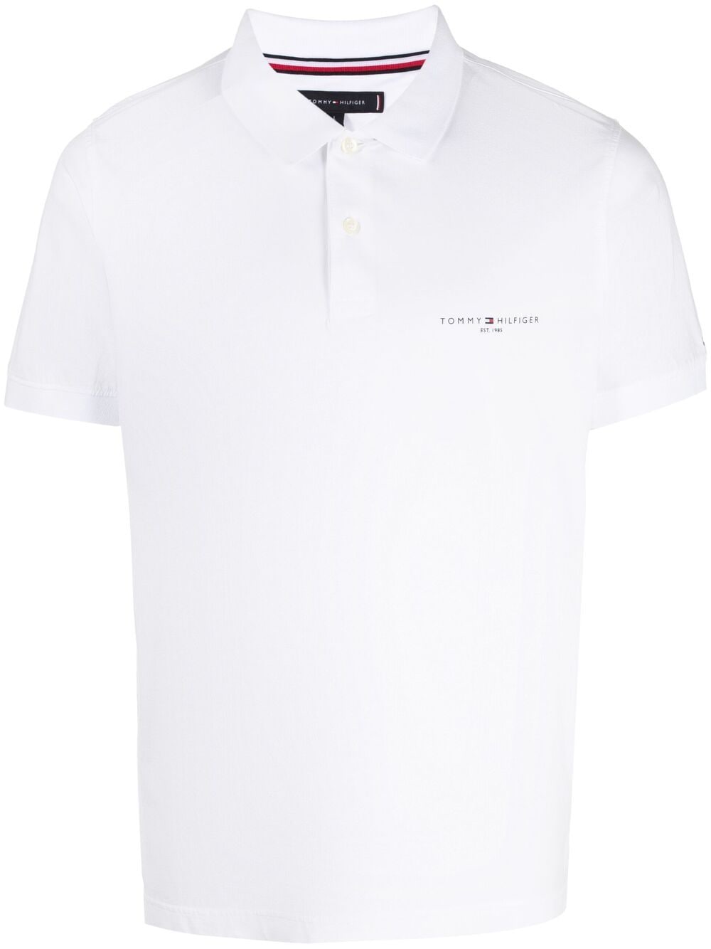 Tommy Hilfiger Logo Print Cotton Polo Shirt - Farfetch