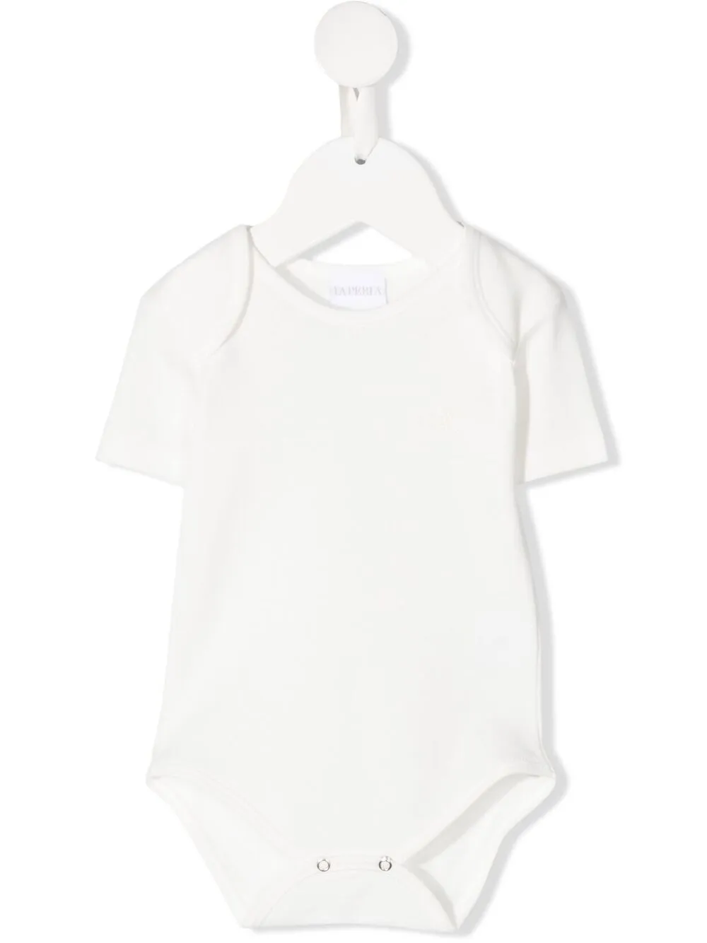 la perla kids body à manches courtes - blanc