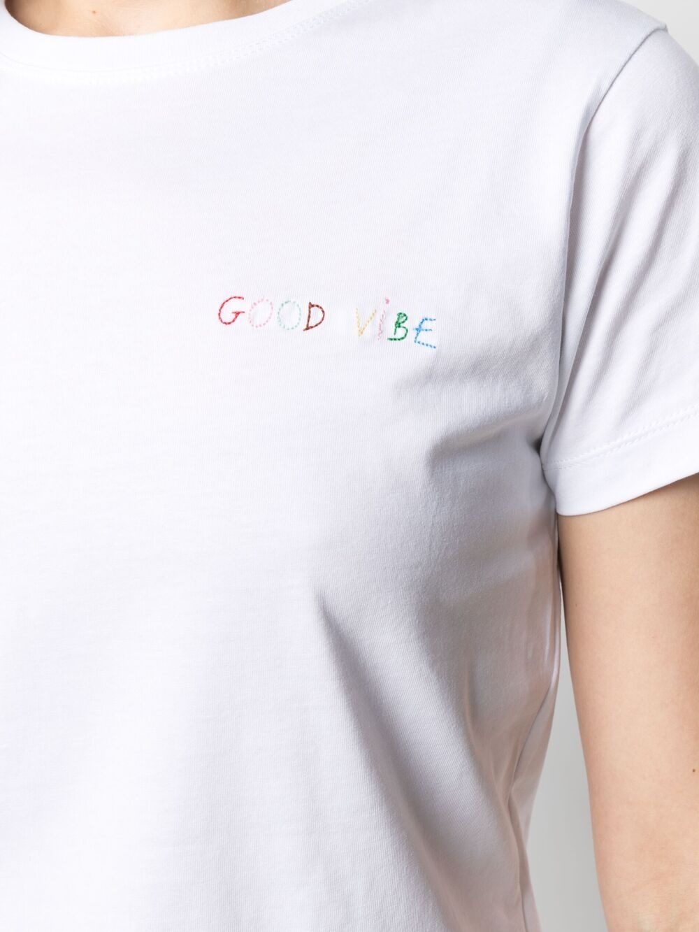 фото Maison labiche футболка из органического хлопка с вышивкой good vibe