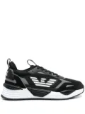 Ea7 Emporio Armani eagle logo low-top sneakers - Black