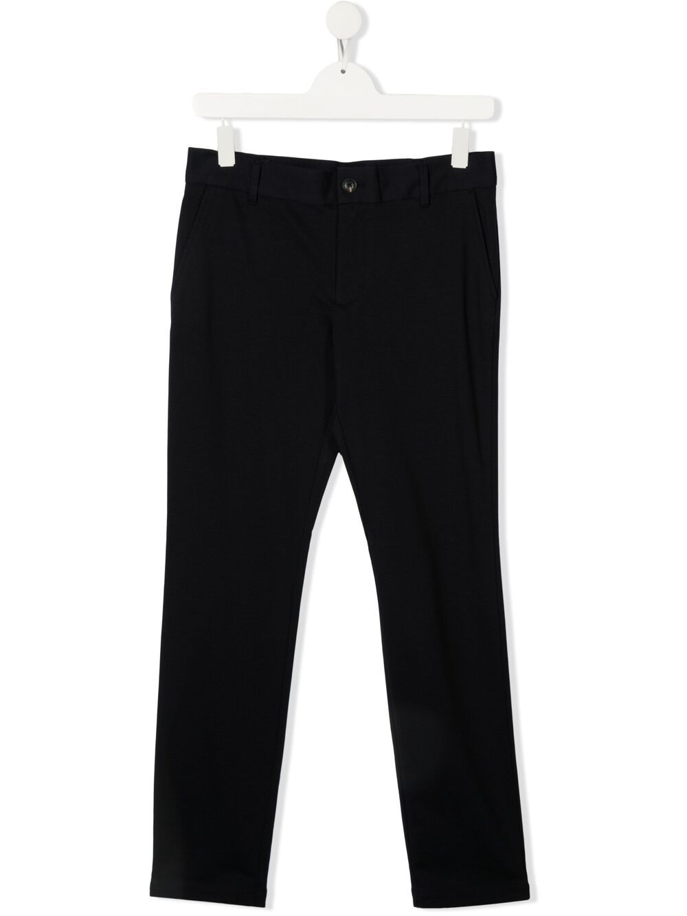 Emporio Armani Kids' Straight-leg Trousers In Blue