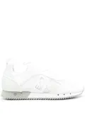 Ea7 Emporio Armani logo side stripe low-top sneakers - White