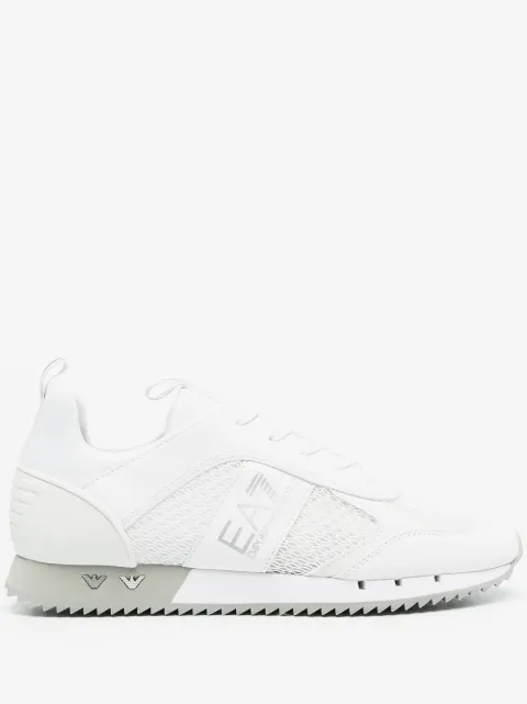Ea7 Emporio Armani logo side stripe low-top sneakers