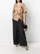 Image 2 of Alysi drawstring-waist silk palazzo trousers