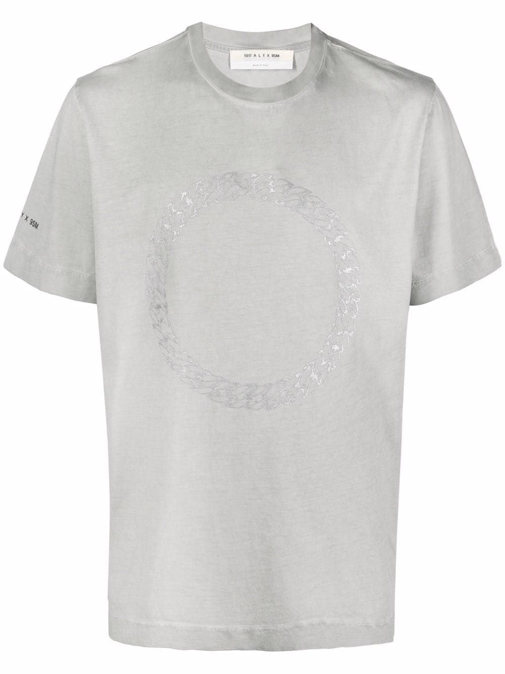 Alyx Printed Cotton-jersey T-shirt In Grey