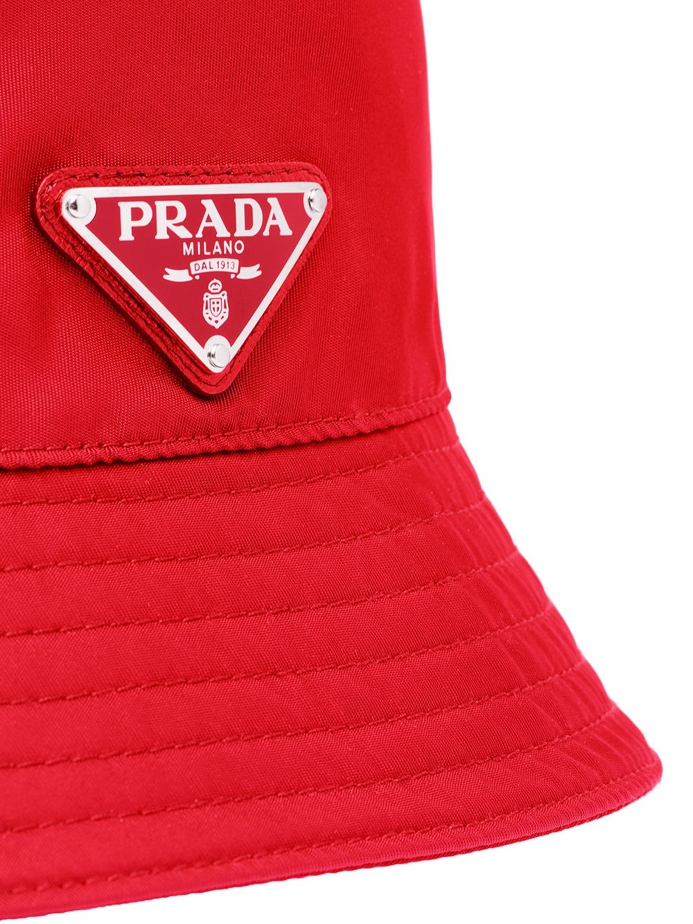 Shop Prada Re-nylon Bucket Hat In Red