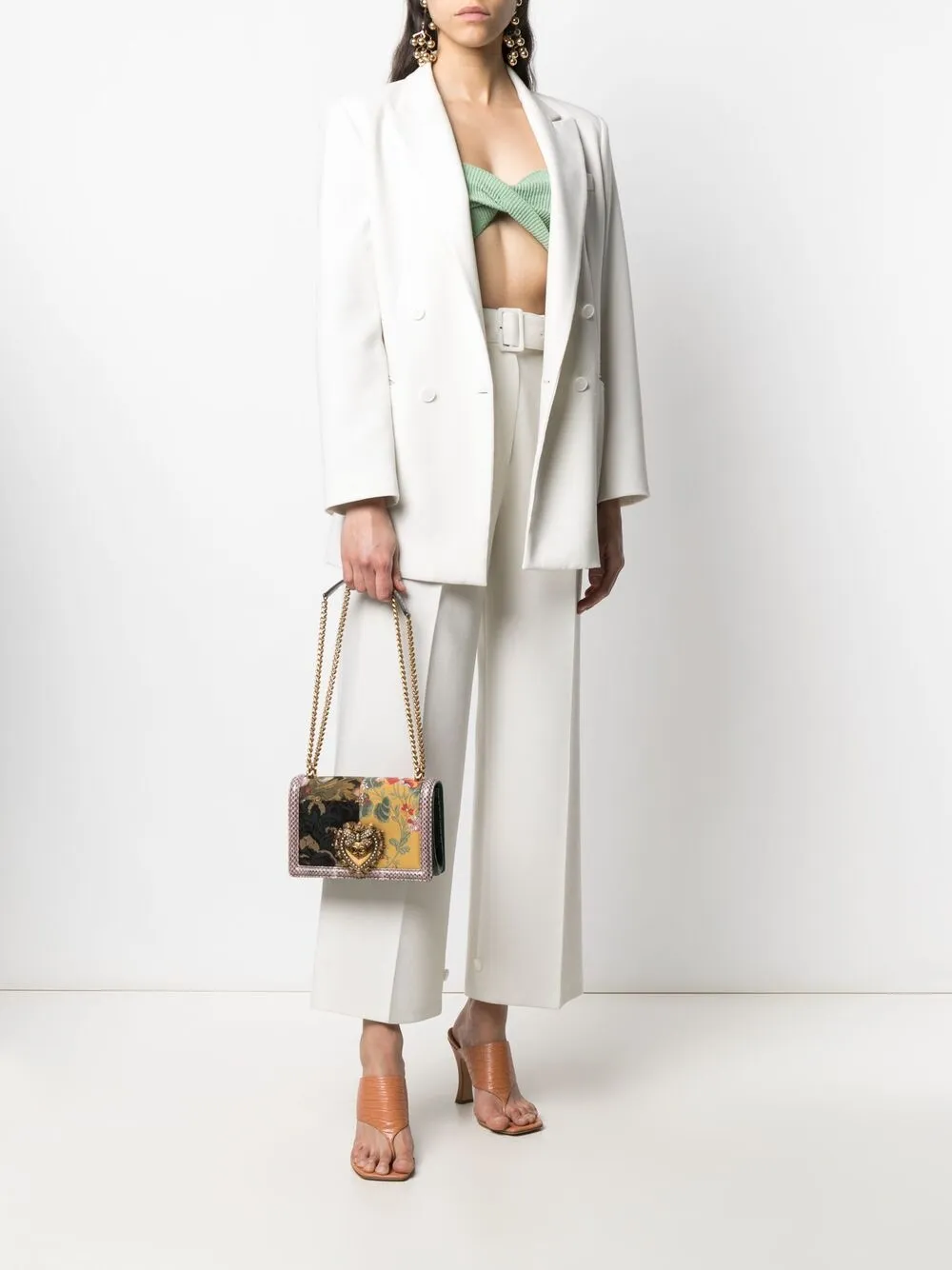 фото Dolce & gabbana сумка на плечо devotion с принтом