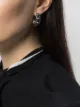 Image 2 of Salvatore Ferragamo small pearl open hoop earrings