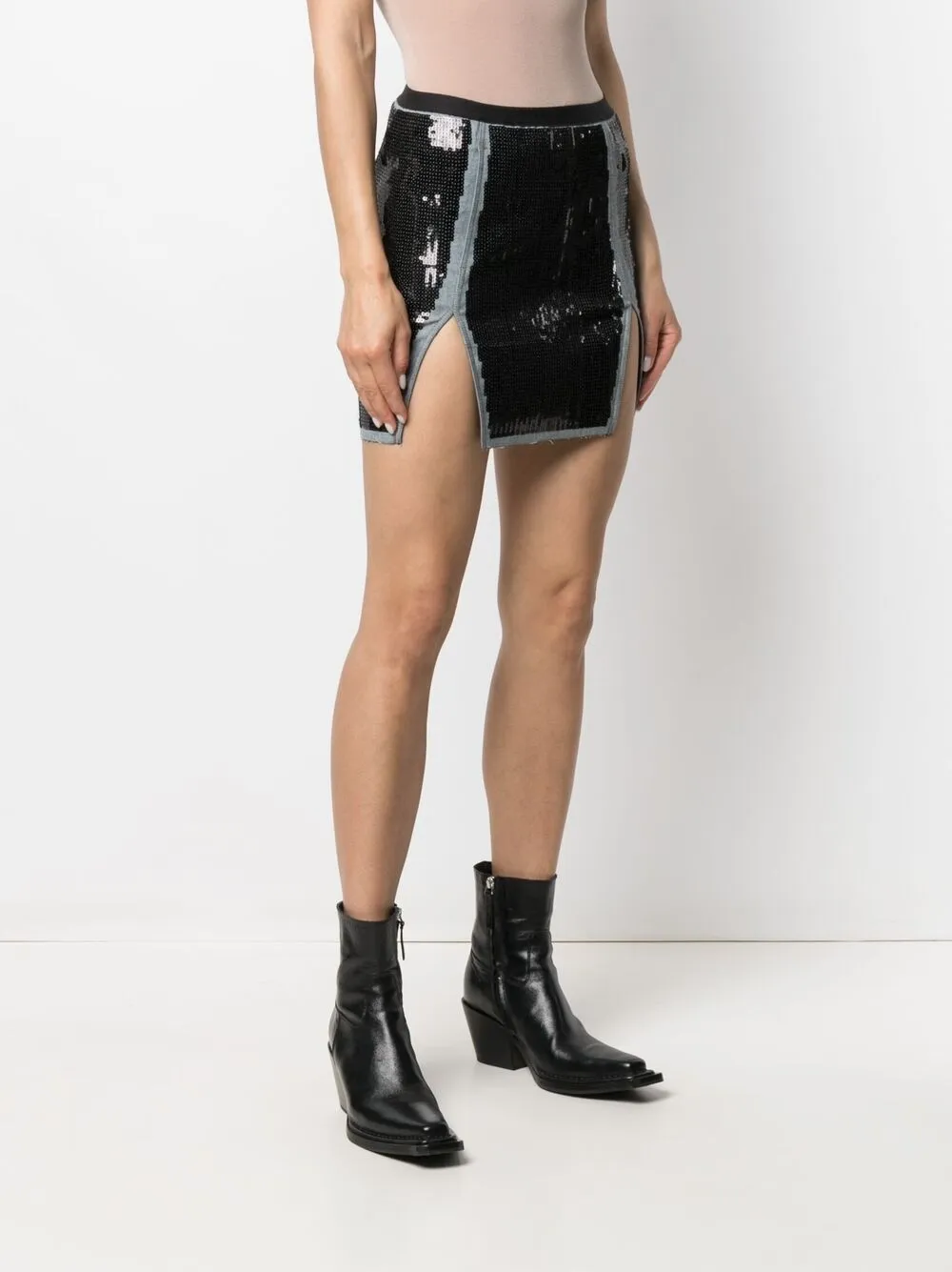 фото Rick owens юбка мини с разрезом спереди