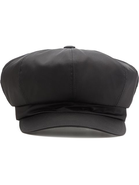 Prada Re-Nylon triangle logo newsboy cap