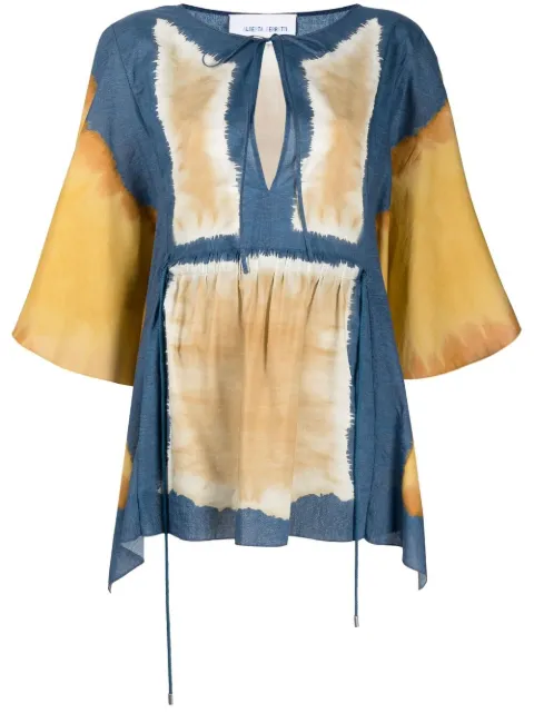 Alberta Ferretti tunique à manches drapées