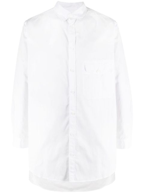 Yohji Yamamoto camisa con bolsillo con solapa