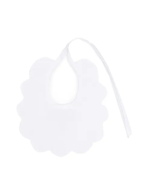 Little Bear scalloped cotton bib