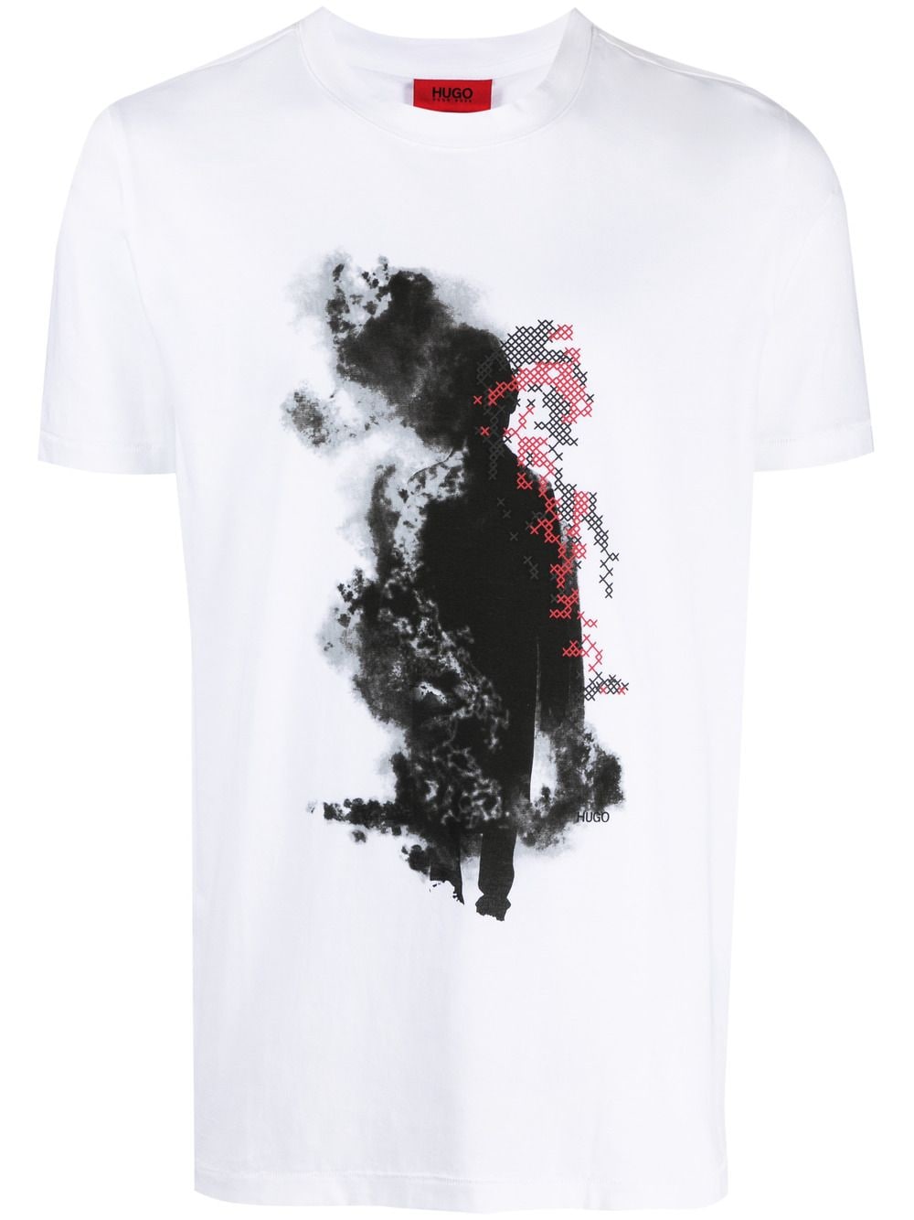 Hugo Boss Graphic-print Cotton T-shirt In White