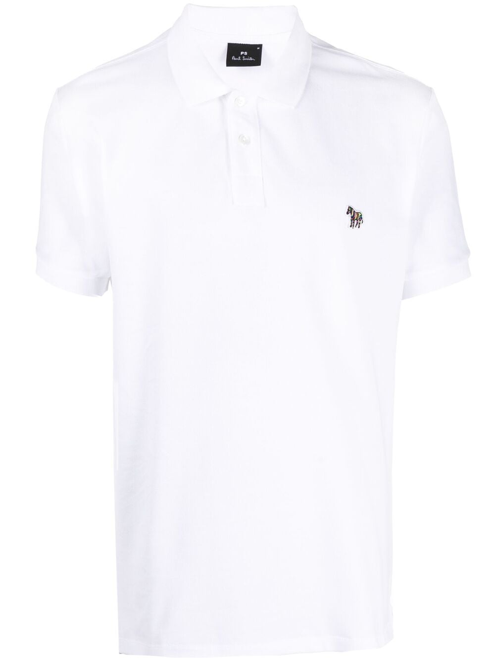 Shop Paul Smith Zebra-patch Polo Shirt In White